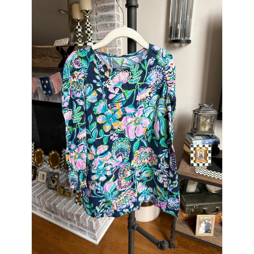 Lilly Pulitzer Diann Long Sleeve Mini Dress girls 6-7